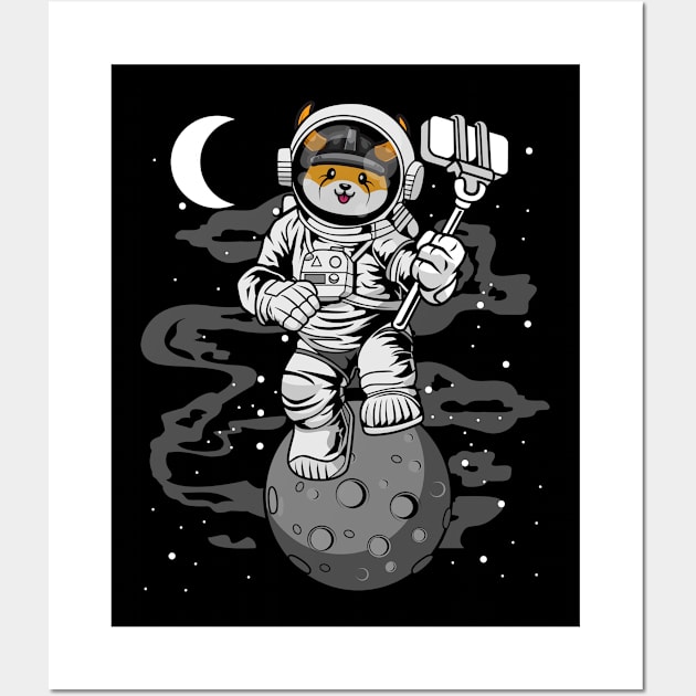Astronaut Selfie Floki Inu Coin Floki Army To The Moon Crypto Token Cryptocurrency Wallet Birthday Gift For Men Women Kids Wall Art by Thingking About